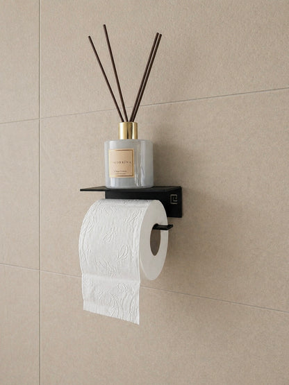 Klopapierhalter Traudl mit Ablage