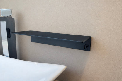 Badablage Winkel ohne Bohren aus pulverbeschichtetem Metall im Badezimmer